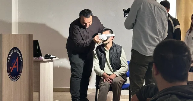 Antalya da engelliler sanal gerçeklik gözlüğüyle Aspendos Antik Tiyatrosu nu gezdi Antalya Haberleri