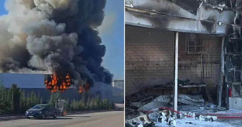 Sincan daki Boya Fabrikası Yangını 2 Saatlik Müdahaleyle Söndürüldü: 1 Kişi Kayıp, 1 Yaralı