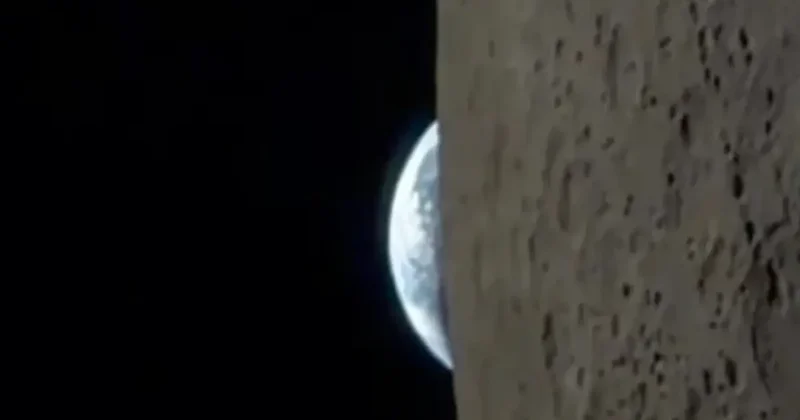 Artemis II astronotundan nefes kesen görüntü: Dünya nın Ay ın ardında batışı
