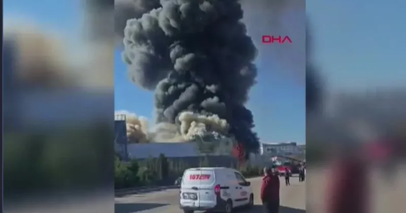 SON DAKİKA... Ankara Sincan da boya fabrikasında yangın çıktı: Ekipler müdahale ediyor...