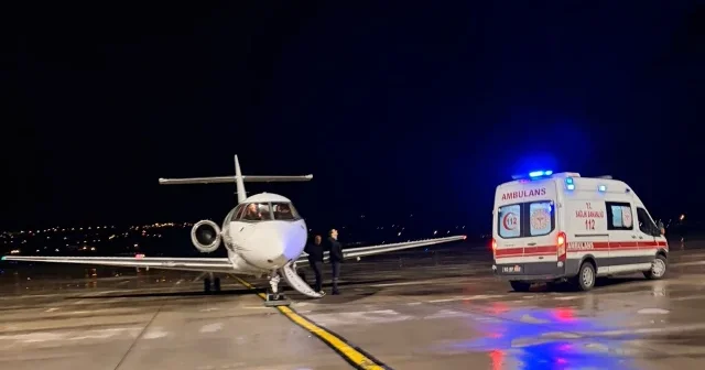 Tokat ta ambulans uçak 18 günlük bebek için havalandı VİDEO İZLE