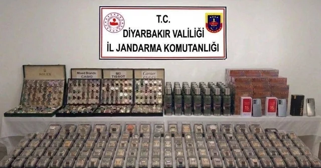 Diyarbakır da çok sayıda gümrük kaçağı ürün ele geçirildi Diyarbakır Haberleri