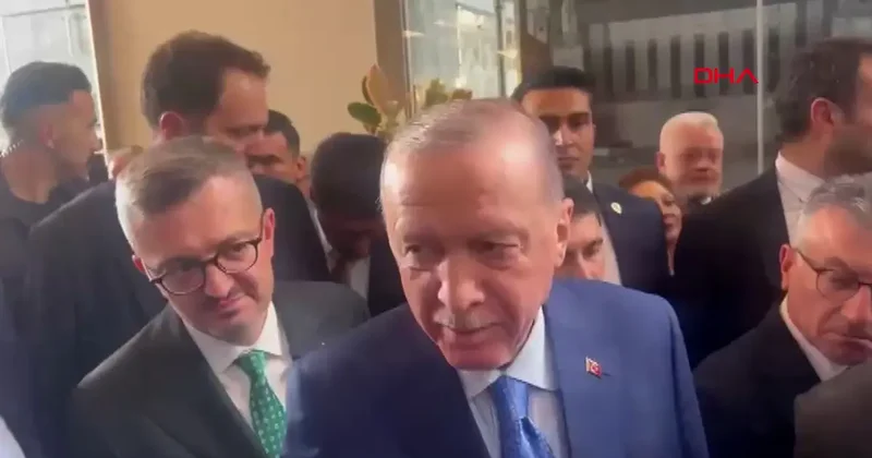 Cumhurbaşkanı Erdoğan la gazeteciler arasındaki veda diyaloğu dikkat çekti