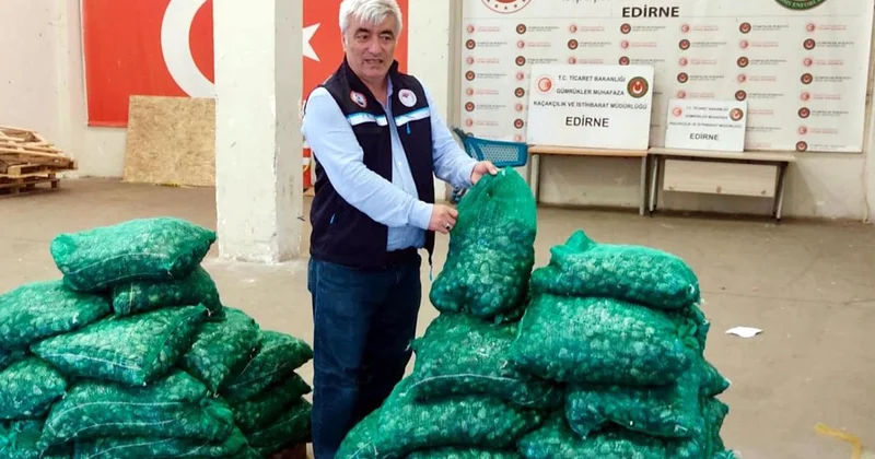 Kapıkule de 760 kilogram kum midyesi ele geçirildi