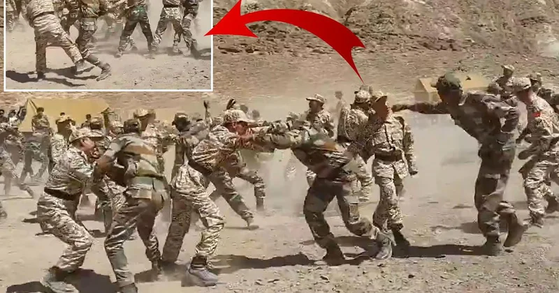 Çin üniforması giydirdiler! Hint ordusundan dikkat çeken tatbikat