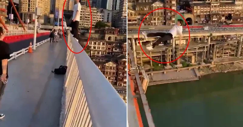 Çin’de intihar krizi büyüyor! Genç adamın son görüntüleri ortaya çıktı