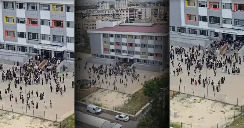 Malatya depremi beşik gibi salladı! Panik anları kamerada: Böyle kaçıştılar