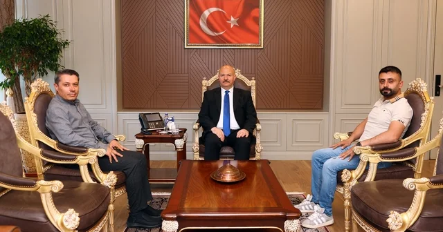 Vali Abdullah Küçük e basın mensuplarından ziyaret Adıyaman Haberleri
