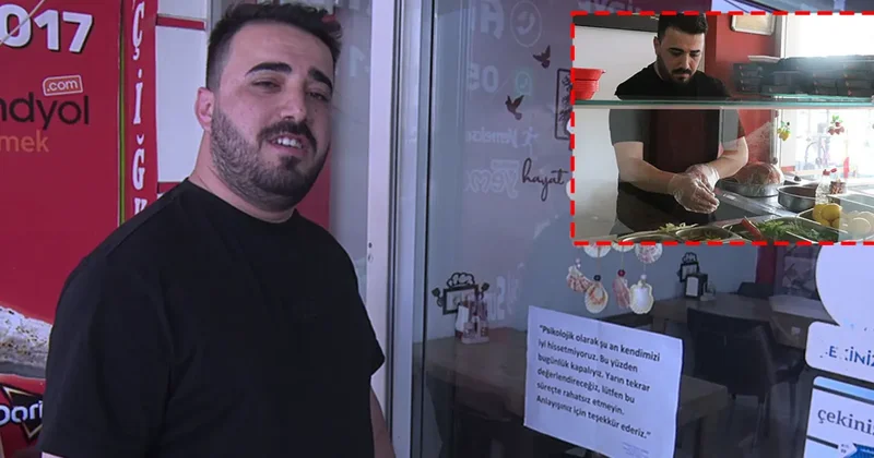 Antalya da camdaki yazıyı gören fotoğraf çekti: Psikolojim bozuk deyip dükkanı açmadı!