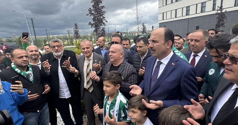 Final maçına çıkacak olan Konyaspor, Antalya ya dualarla uğurlandı