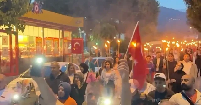 Aydın’da 19 Mayıs fener alayı coşkusu yaşandı VİDEO İZLE