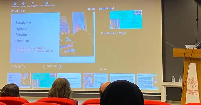 Prof. Dr. Adnan Tönel Sanatın Varoluşu nu anlattı Van Haberleri