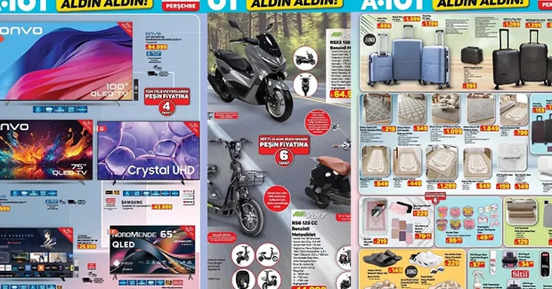 A101 Aldın Aldın aktüel kataloğu 21 Mayıs: Kamp sandalyesi, motosiklet, vantilatör…