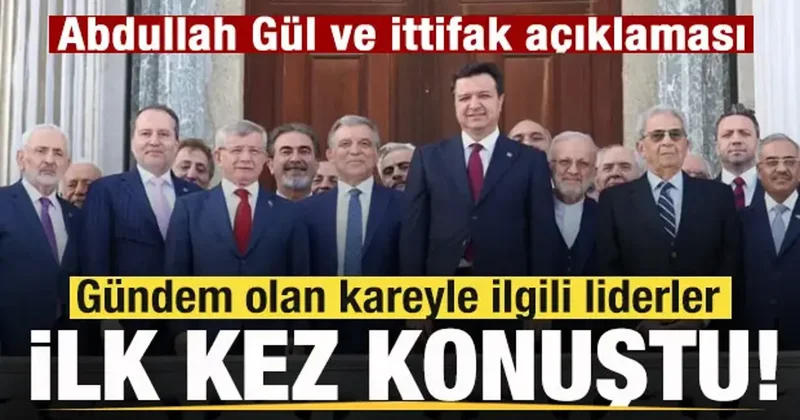Fotoğraf gündem oldu Mahmut Arıkan ve Fatih Erbakan dan ittifak ve Abdullah Gül açıklaması