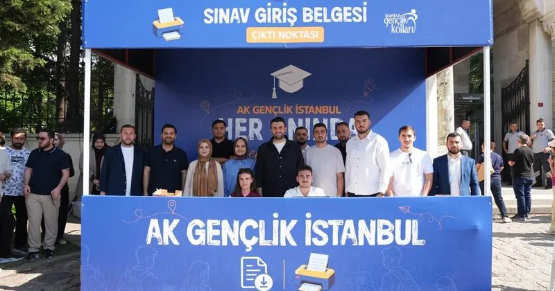 AK Parti İstanbul un 39 ilçesinde “Sınav Giriş Belgesi Çıktı Noktası” kurdu