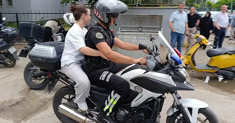 Yanlış sınav yerine giden adayı motosikletli trafik polisi yetiştirdi