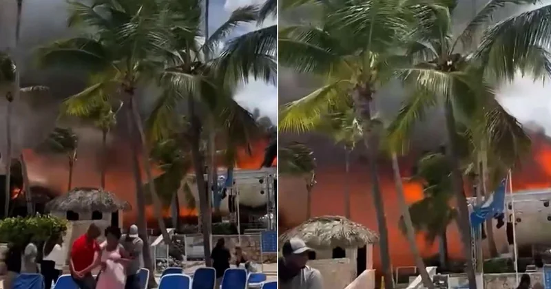 Bayahibe de Otel Yangını: 1700 Turist Tahliye Edildi