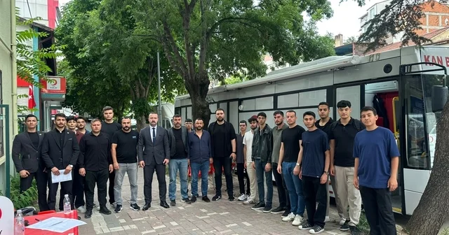 Bilecik Ülkü Ocaklarından kan bağışı seferberliği Bilecik Haberleri Habertürk Yerel Haberler