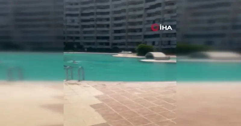 Havuza tesettürlü mayo yasağında 1 gözaltı