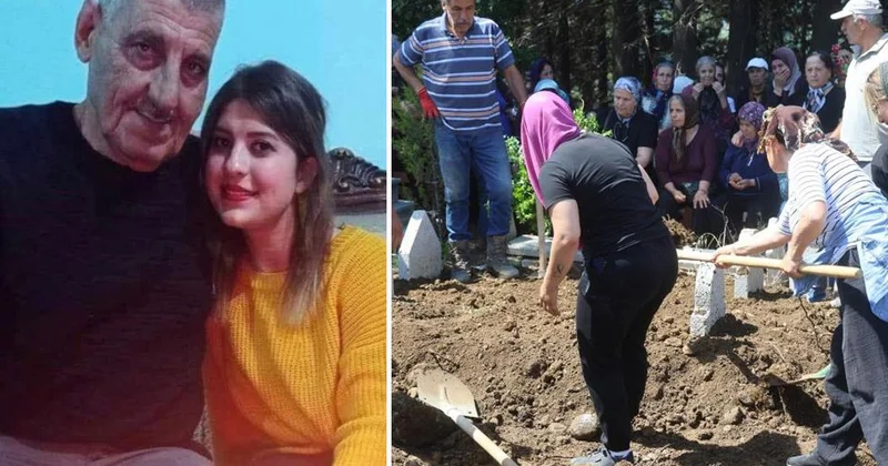 Nişanlı dehşetinde öldürülen baba ve kız yan yana defnedildi