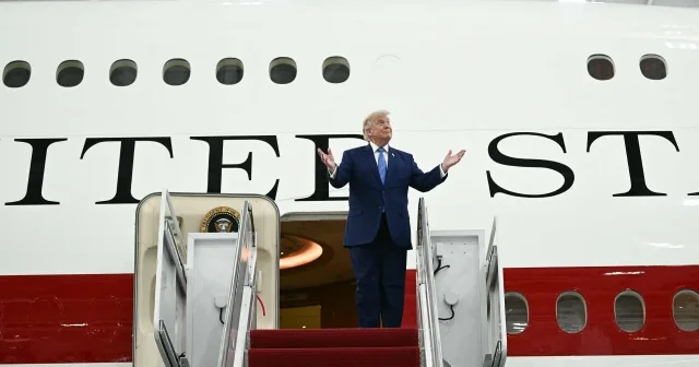 Katar’dan Trump’a saray yavrusu gibi hediye: Yeni Air Force One ABD’ye ulaştı VİDEO İZLE