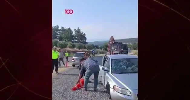 Alkollü sürücünün yaptığı kaza eşine sinir krizi geçirtti