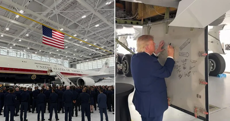 Trump ın yeni Air Force One ı ABD ye ulaştı! Değeri dudak uçuklatıyor