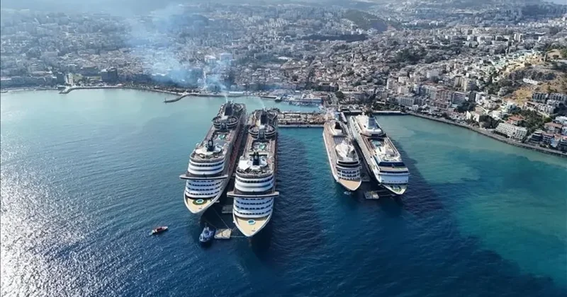 Kruvaziyer gemileri Türkiye ye akın etti: En çok turist bu tatil beldesine geldi