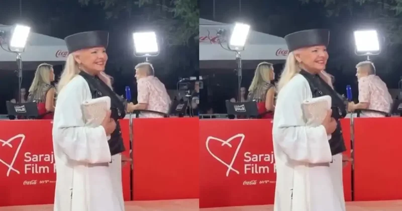 Hanka Paldum, Film Festivali ne Filistin mesajıyla katıldı! Elbisesindeki detay dikkat çekti