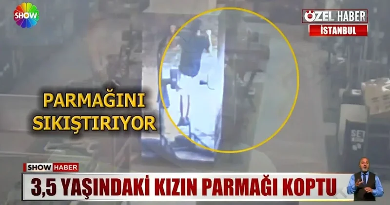 SON DAKİKA HABERLERİ: İSTANBUL HABERLERİ: 3,5 yaşındaki Amara nın parmağının koptuğu anlar kamerada Son dakika haberleri