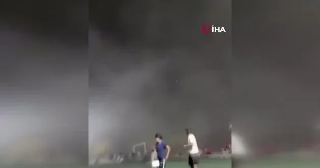 Meksika’da stadyumu fırtına vurdu