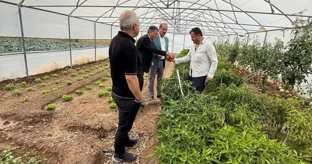 Milletvekili Ateş, doludan zarar gören Eko Köy de çiftçileri ziyaret etti Bayburt Haberleri Habertürk Yerel Haberler