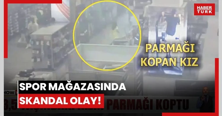 Spor mağazasında skandal olay!