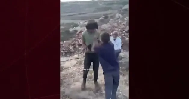 Batı Şeria da Filistinli kahraman çocuk Siyonist lere kafa tuttu
