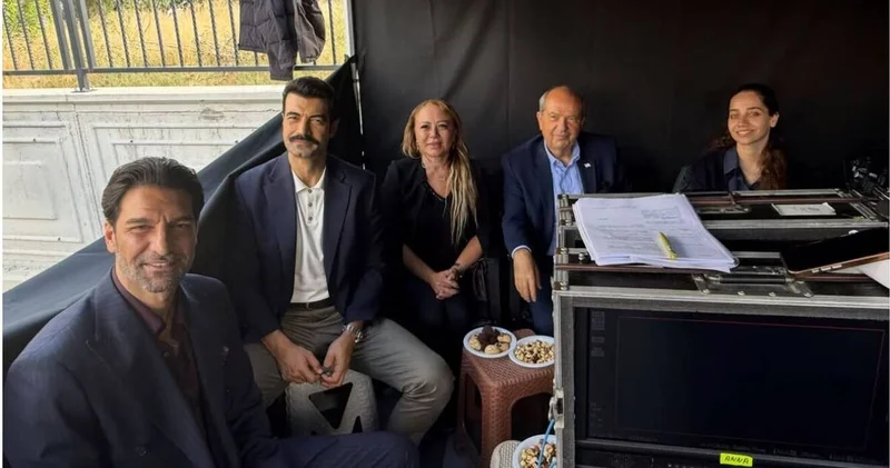 Ersin Tatar’dan Sevdan Bir Ateş setine sürpriz ziyaret