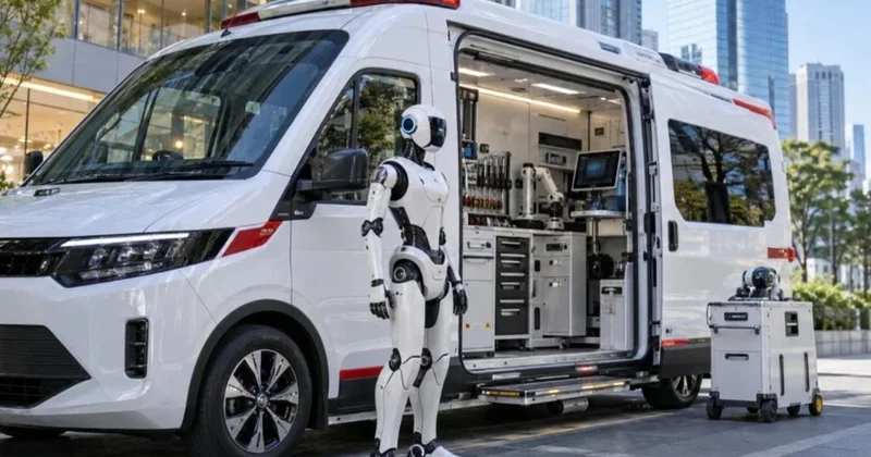 Japonya da insansı robotlar için robot ambulansı bu ay hizmete girecek