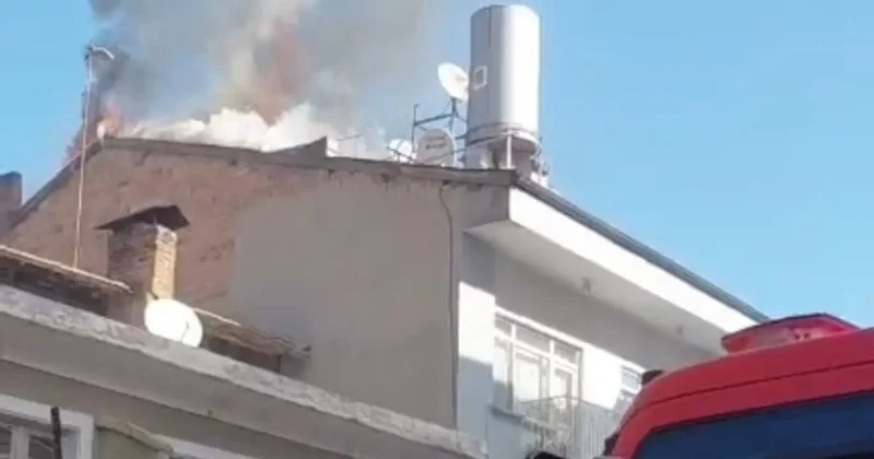 Malatya’da korkutan çatı yangını