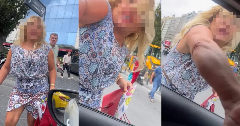 Korna çalınca çılgına döndü! Kadın sürücüye böyle saldırdı