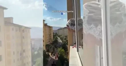 Ankara da eşi benzeri görülmemiş gelin alma töreni: Beni almaya geliyorlar, beni!”