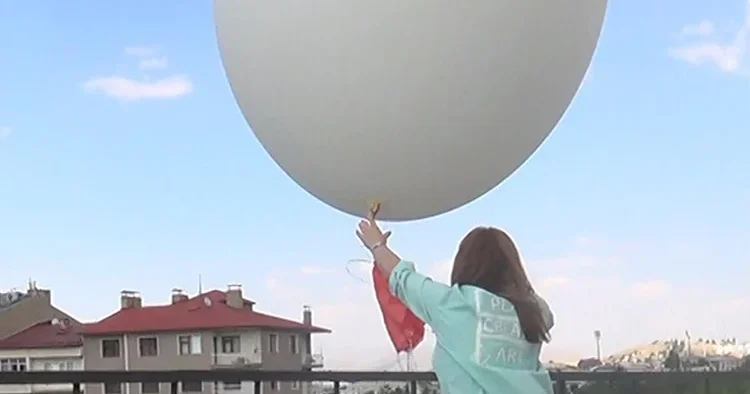 Erzurum’da hava tahmini için balonlu ölçüm! Günde 2 kez bırakılıyor
