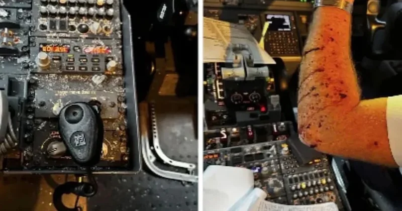 Yolcu uçağına meteor çarptı: Kokpit parçalandı, pilot kanlar içinde kaldı Sözcü Gazetesi