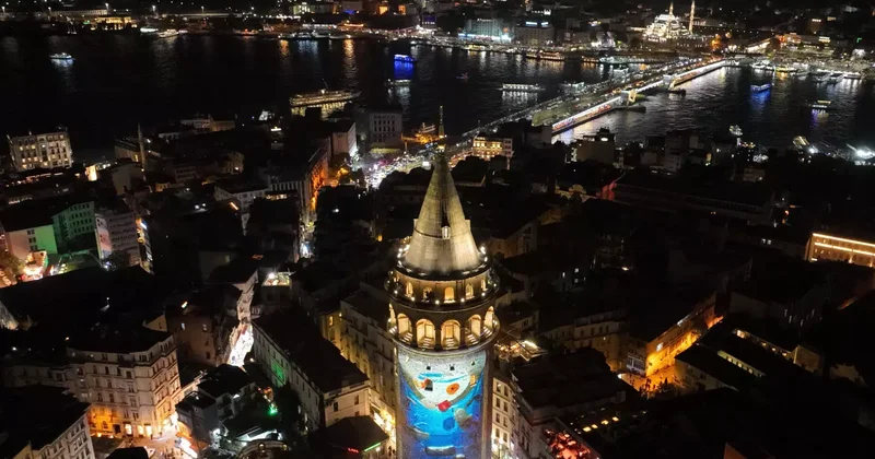 Galata Kulesi nde Sıfır Atık renkleri! Vatandaşlar ilgiye takip etti