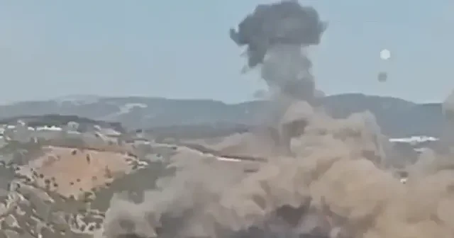 İsrail Lübnan da Hizbullah ı vurdu: Nebatiye den dumanlar yükseliyor VİDEO İZLE