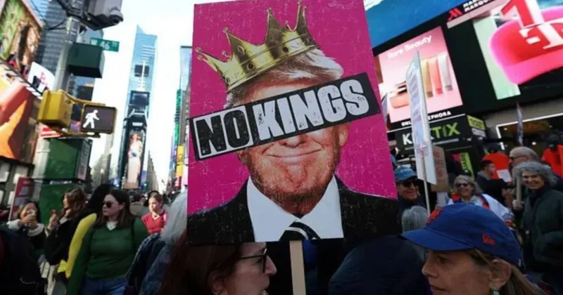 Krallara Hayır protestoları Trump ı kızdırdı Sözcü Gazetesi