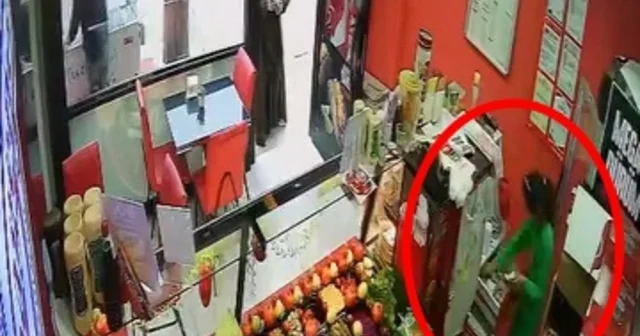 Çiğ köfte dükkanından para hırsızlığı kamerada Bursa Haberleri