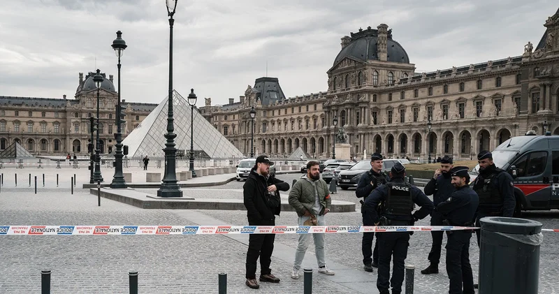 Dünya şokta: Fransa, Louvre Müzesi ni 7 dakika içinde soyan hırsızların peşinde