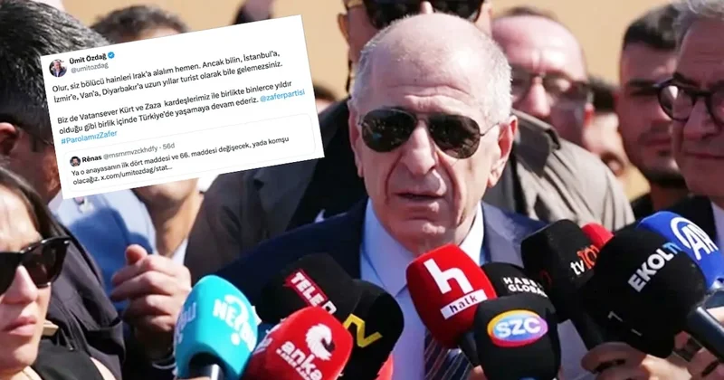 Ümit Özdağ dan gündeme bomba gibi düşen paylaşım: Turist olarak bile gelemezsiniz! Sözcü Gazetesi