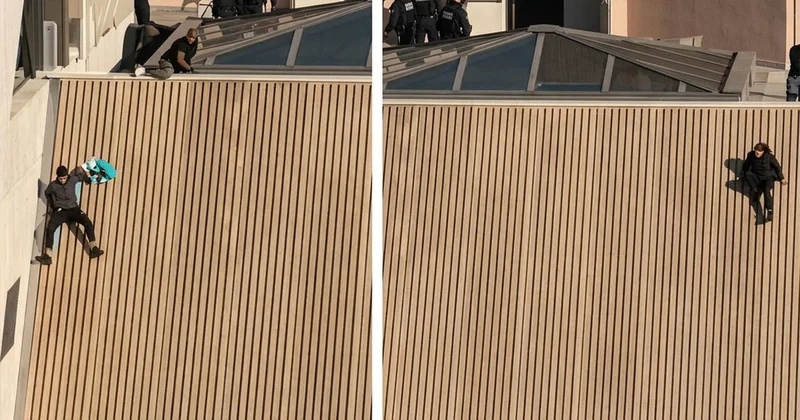 1. Fransa da hayat pahalılığı protestolarında tehlikeli kaçış kamerada