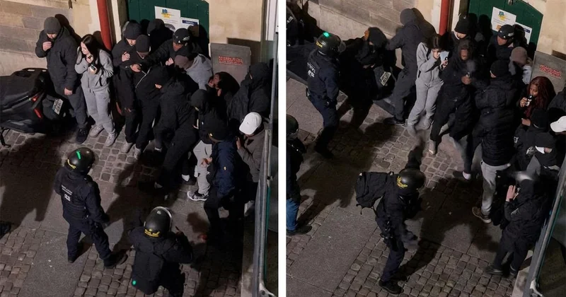 Fransa da polis şiddeti kamerada! Gençleri tek tek copladılar