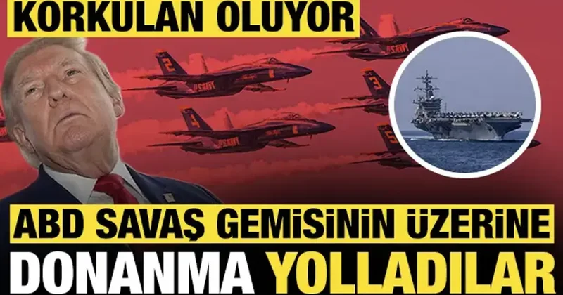 Korkulan oluyor: ABD savaş gemisinin üzerine donanma yolladılar